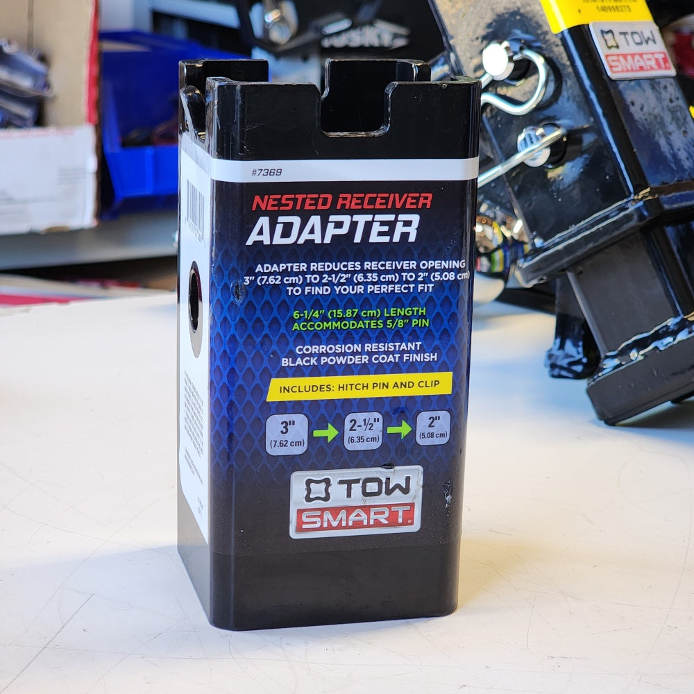 Class 3/4 to Class V receiver Adapter, Fits Up to 3 in Class 3/4 to Class V receiver Adapter, Fits Up to 3 in